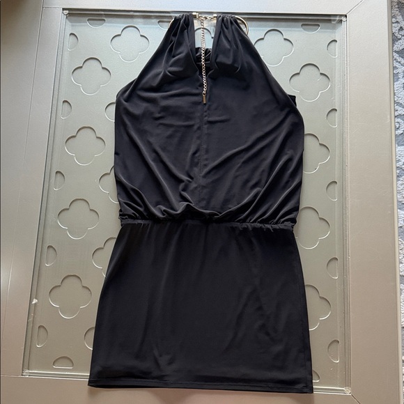 JESSICA SIMPSON Halter Blouson Mini Dress Black Size 4 Women’s Small - Picture 13 of 16